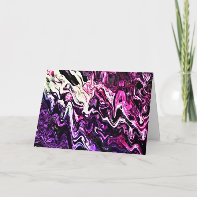 Cartão Abstrato Color Study 205, placa (Frente)