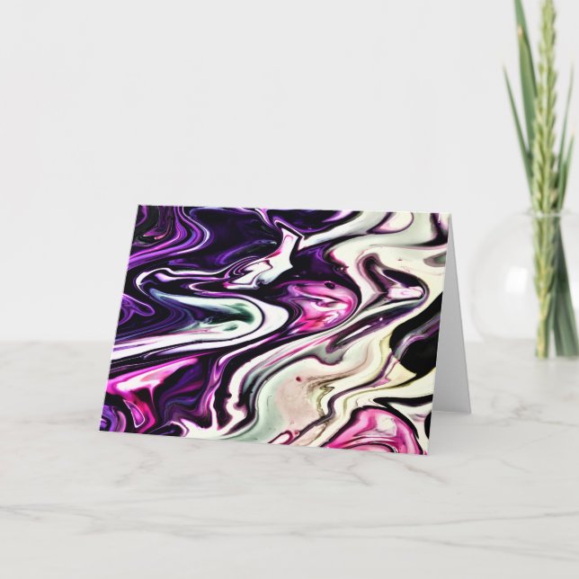 Cartão Abstrato Color Study 206, placa (Frente)