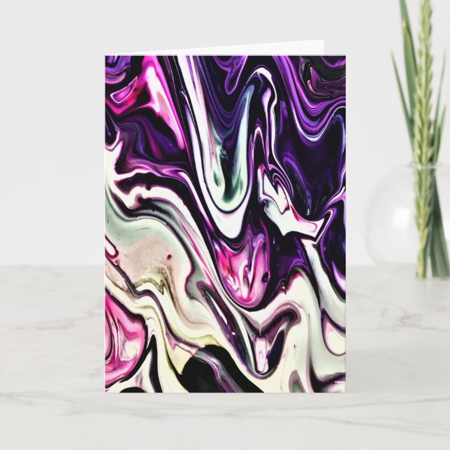 Cartão Abstrato Color Study 206, placa (Frente)