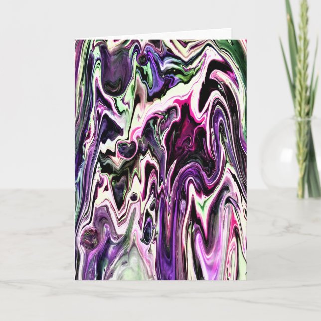 Cartão Abstrato Color Study 207, placa (Frente)