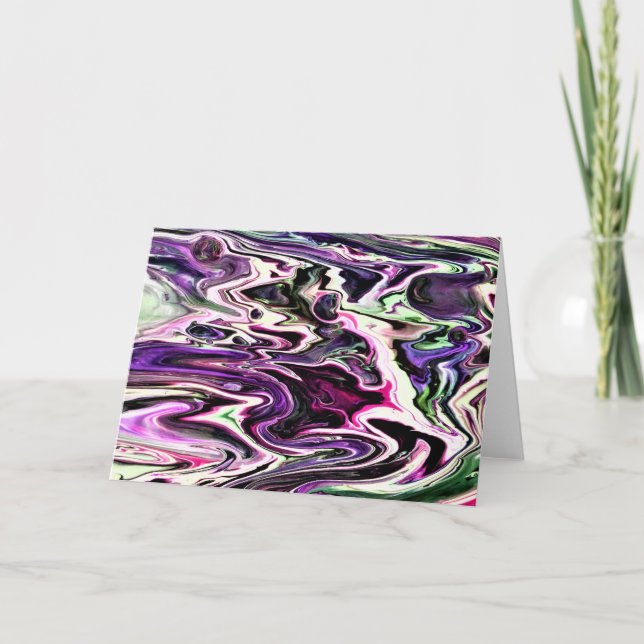 Cartão Abstrato Color Study 207, placa (Frente)