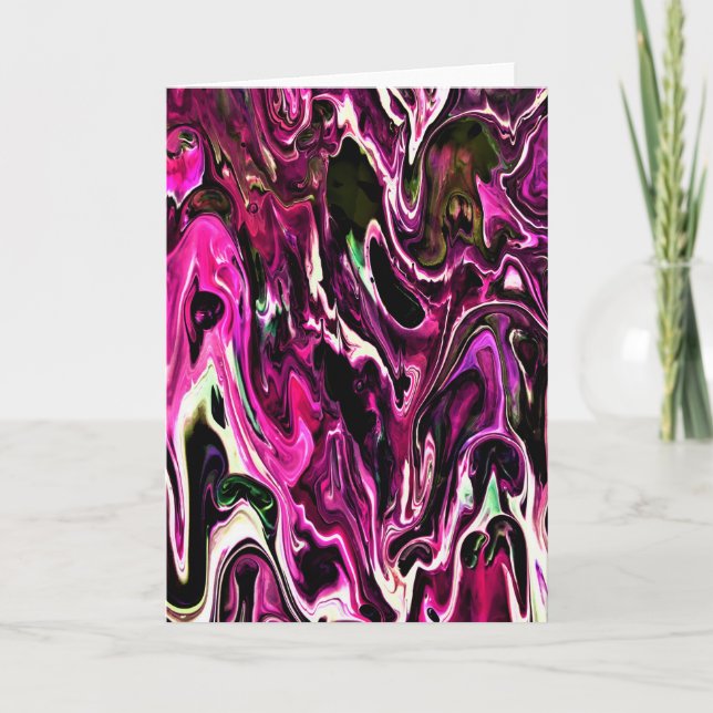 Cartão Abstrato Color Study 208, placa (Frente)