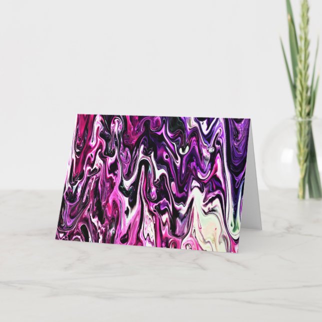 Cartão Abstrato Color Study 209, placa (Frente)