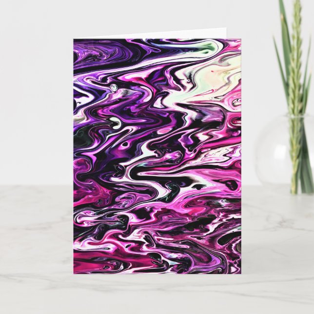 Cartão Abstrato Color Study 209, placa (Frente)