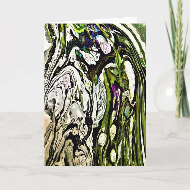 Cartão Abstrato Color Study 20, placa (Frente)