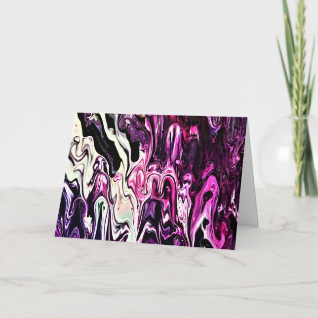 Cartão Abstrato Color Study 210, placa (Frente)