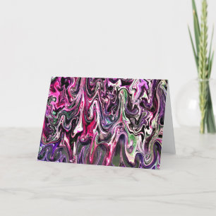 Cartão Abstrato Color Study 212, placa