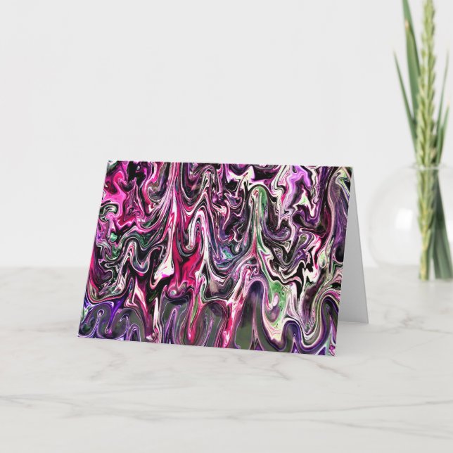 Cartão Abstrato Color Study 212, placa (Frente)