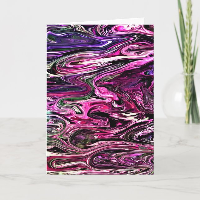 Cartão Abstrato Color Study 214, placa (Frente)