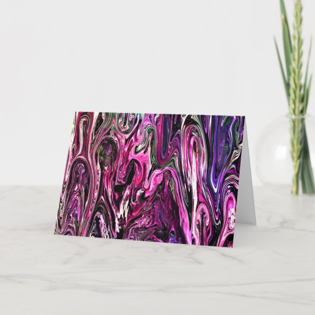 Cartão Abstrato Color Study 214, placa (Frente)