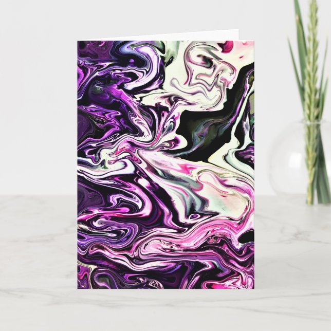 Cartão Abstrato Color Study 215, placa (Frente)