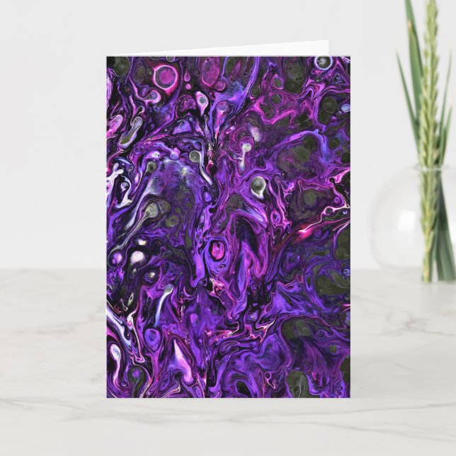 Cartão Abstrato Color Study 217, placa (Frente)