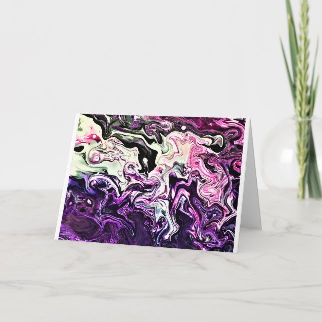 Cartão Abstrato Color Study 218, Card (Frente)