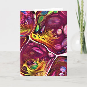 Cartão Abstrato Color Study 219, placa