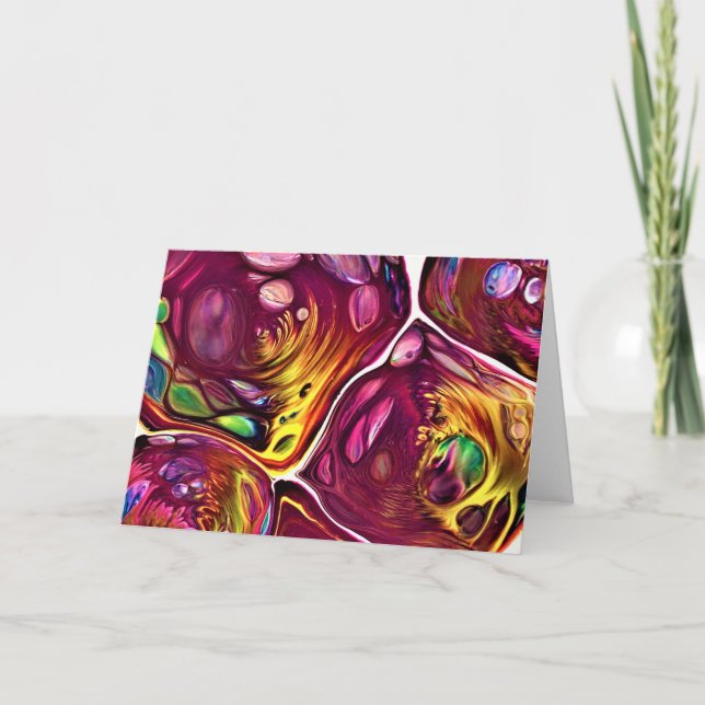 Cartão Abstrato Color Study 219, placa (Frente)