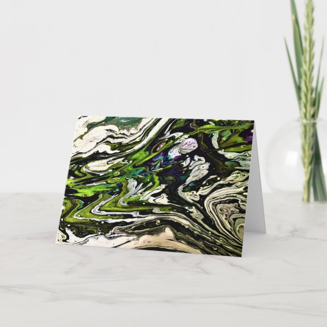 Cartão Abstrato Color Study 21, placa (Frente)