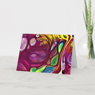 Cartão Abstrato Color Study 220, placa