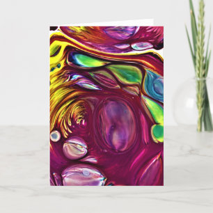 Cartão Abstrato Color Study 220, placa