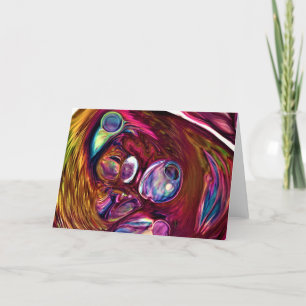 Cartão Abstrato Color Study 221, placa