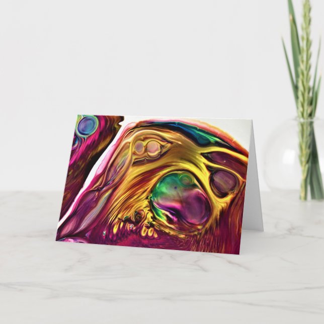 Cartão Abstrato Color Study 222, placa (Frente)