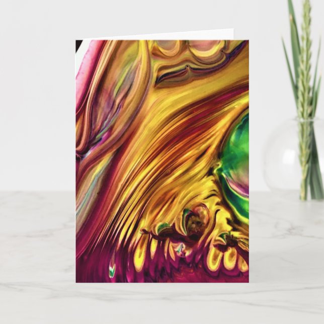 Cartão Abstrato Color Study 223, placa (Frente)