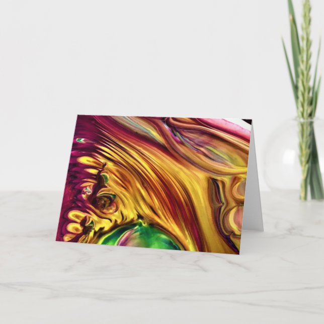 Cartão Abstrato Color Study 223, placa (Frente)