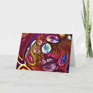 Cartão Abstrato Color Study 224, placa