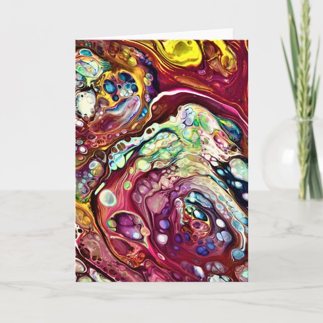 Cartão Abstrato Color Study 230, placa (Frente)