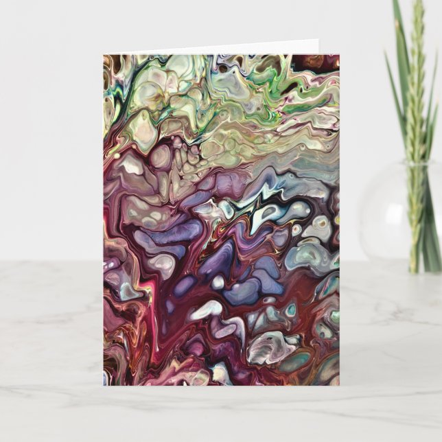 Cartão Abstrato Color Study 232, placa (Frente)