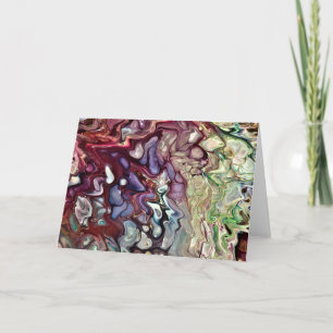 Cartão Abstrato Color Study 232, placa