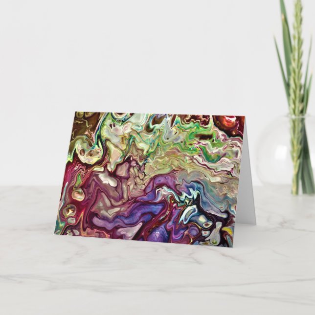 Cartão Abstrato Color Study 233, placa (Frente)