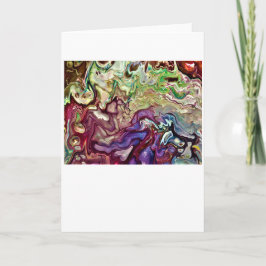 Cartão Abstrato Color Study 233, placa