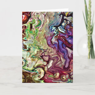 Cartão Abstrato Color Study 233, placa