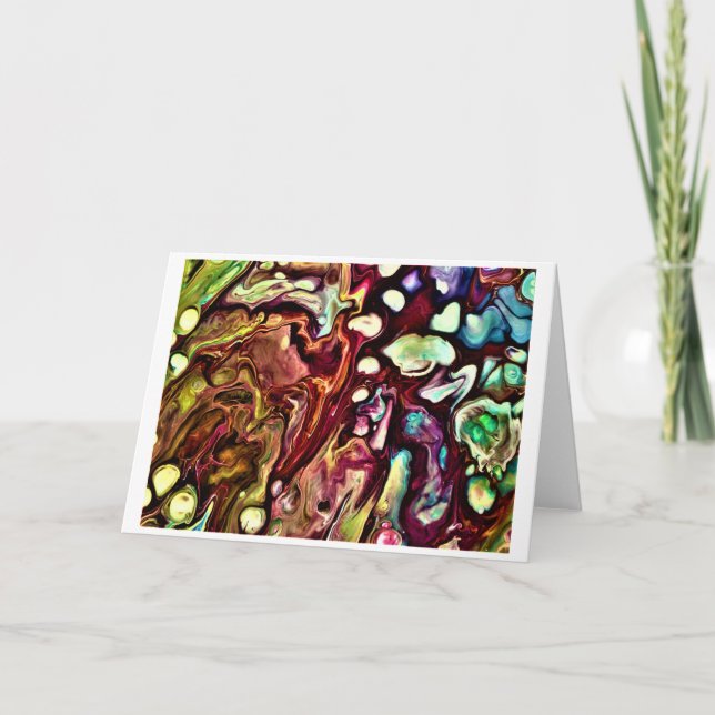 Cartão Abstrato Color Study 234, Card (Frente)