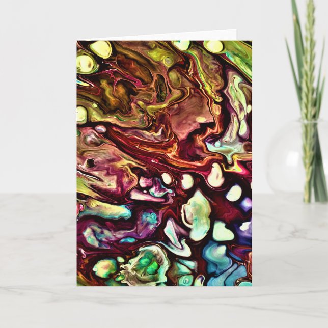 Cartão Abstrato Color Study 234, placa (Frente)