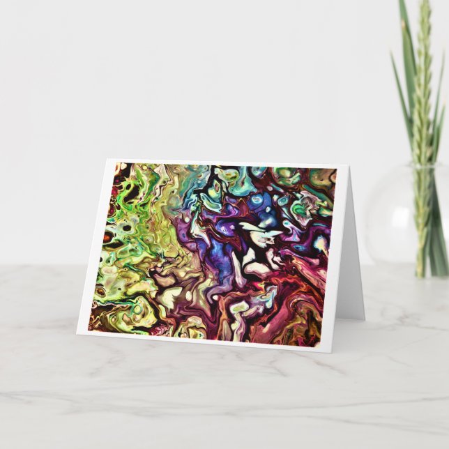 Cartão Abstrato Color Study 235, Card (Frente)