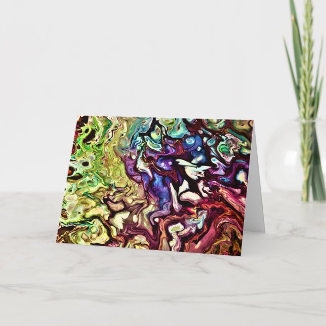 Cartão Abstrato Color Study 235, placa (Frente)