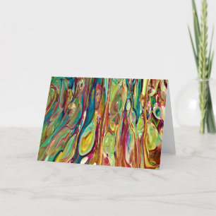 Cartão Abstrato Color Study 236, placa