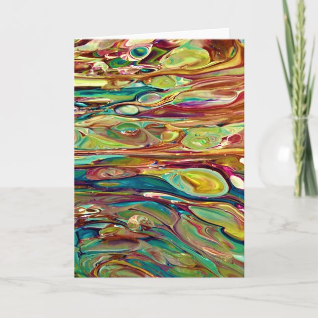 Cartão Abstrato Color Study 236, placa (Frente)