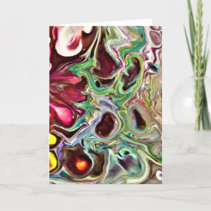 Cartão Abstrato Color Study 237, placa