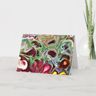 Cartão Abstrato Color Study 237, placa