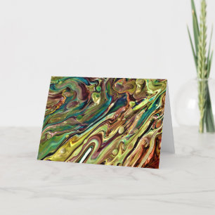 Cartão Abstrato Color Study 238, placa