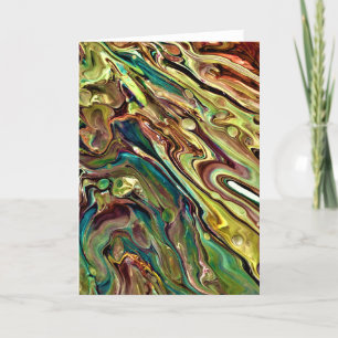 Cartão Abstrato Color Study 238, placa