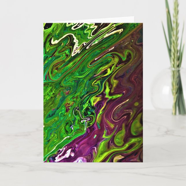 Cartão Abstrato Color Study 241, placa (Frente)