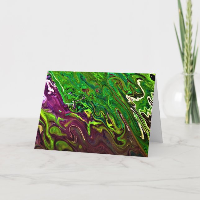 Cartão Abstrato Color Study 241, placa (Frente)