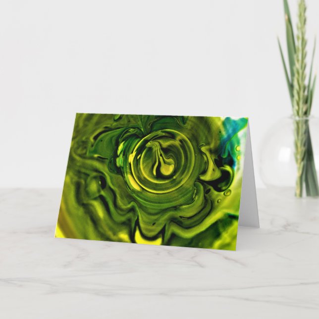 Cartão Abstrato Color Study 243, placa (Frente)