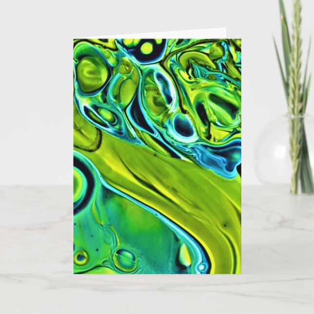 Cartão Abstrato Color Study 244, placa (Frente)