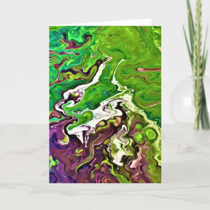 Cartão Abstrato Color Study 245, placa