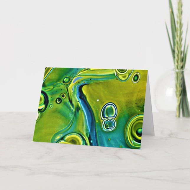 Cartão Abstrato Color Study 247, placa (Frente)