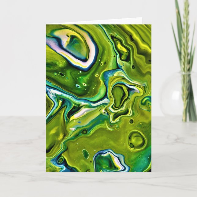 Cartão Abstrato Color Study 253, placa (Frente)